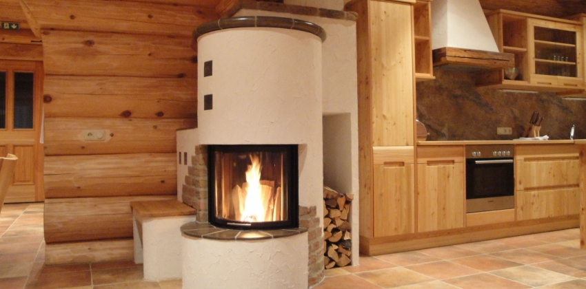 Heizkamin im Landhaustil